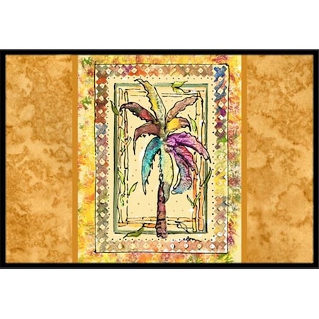 Carolines Treasures Carolines Treasures 8614JMAT Palm Tree Indoor Or Outdoor Doormat; 24 x 36 in. 8614JMAT
